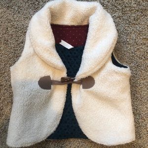 Matilda Jane girls reversible vest.  Size 4